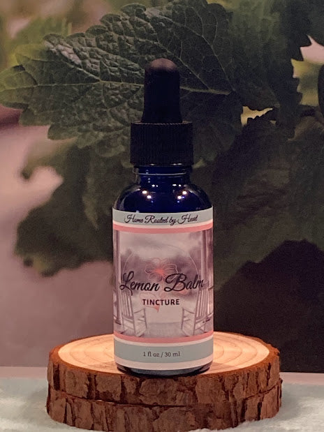 Lemon Balm Tincture in Brandy