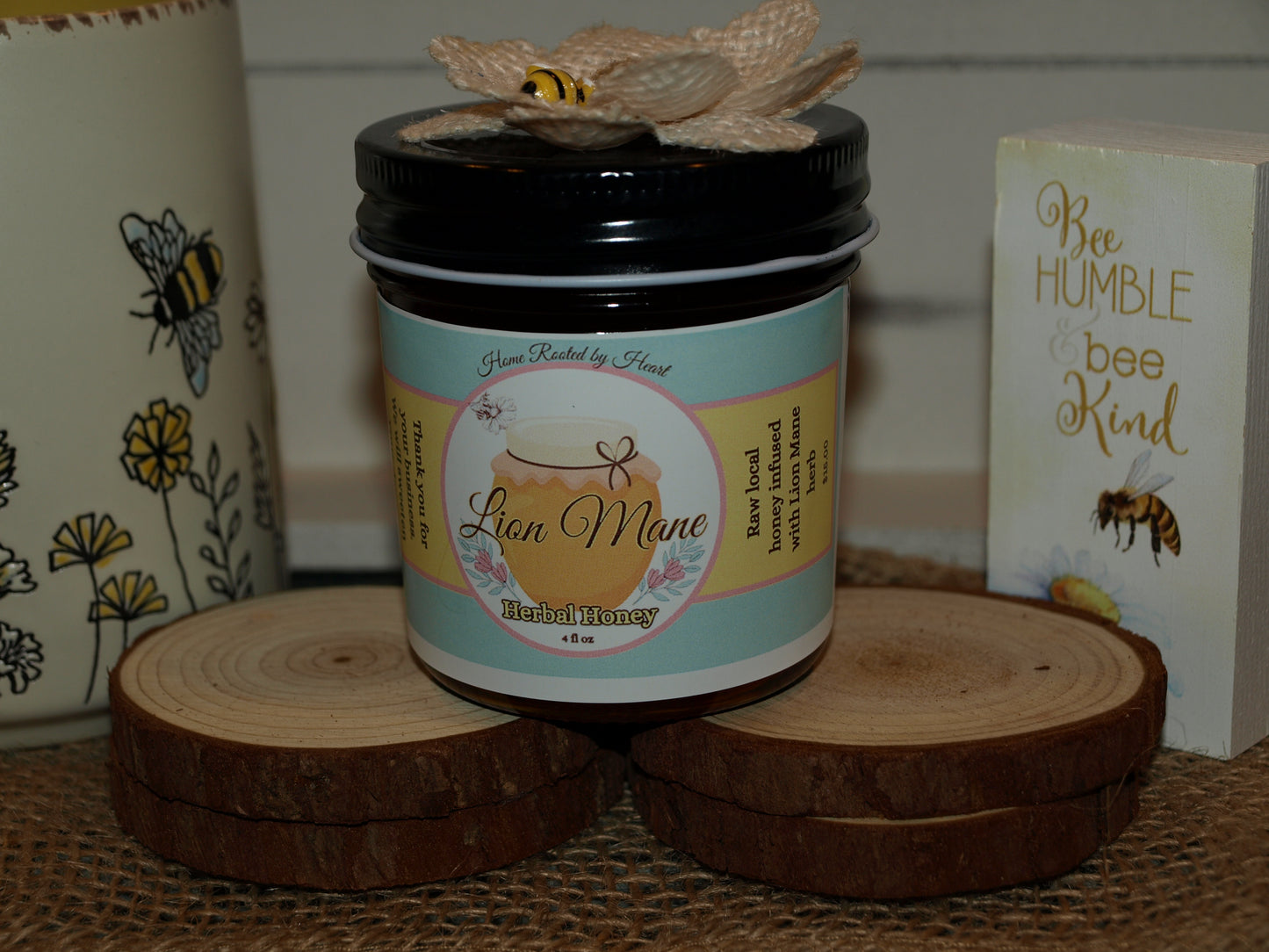Lion Mane Mushroom Honey - 4 oz