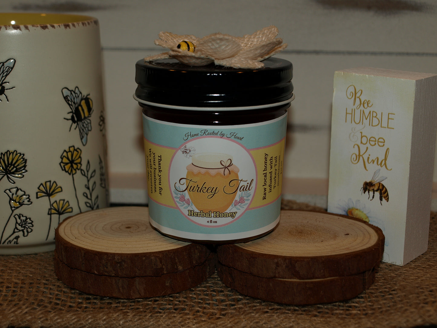 Turkey Tail Mushroom Honey - 4 oz